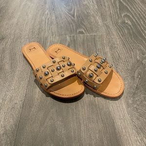 Women’s Marc Fisher Studded Slide Sandals (Size 9)